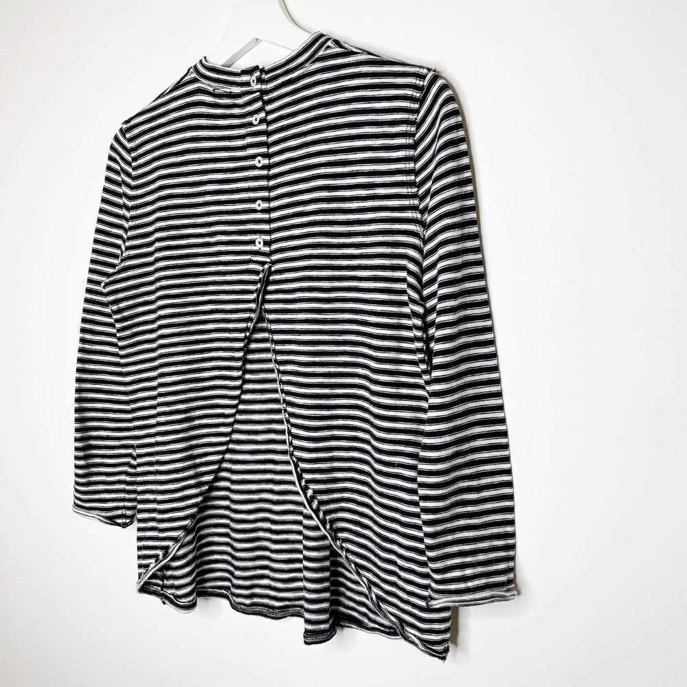 FREE PEOPLE Mod Stripe Open Back Blouse - Picture 5 of 10
